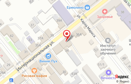 Продуктовый магазин Виктория, продуктовый магазин на Интернациональной улице на карте