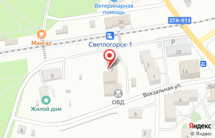 Участковый пункт полиции Светлогорский на карте