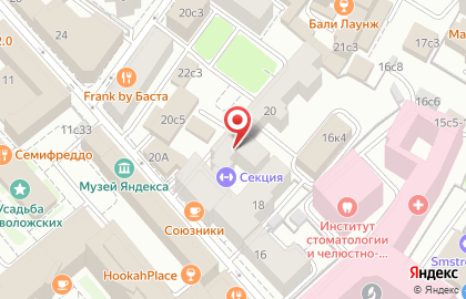 Сеть ресторанов Subway на карте