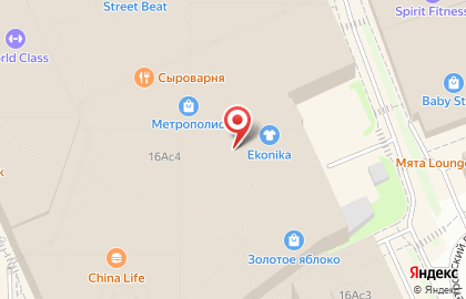 Магазин косметики Inglot на Ленинградском шоссе на карте