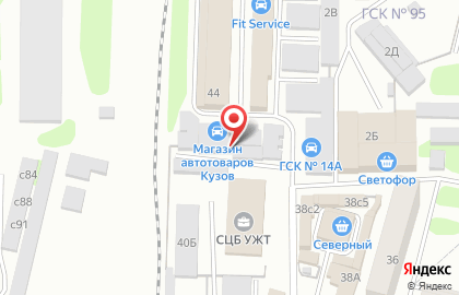 Кузов на улице Советской Армии на карте