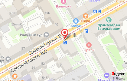 Фирменный магазин Ермолино в Василеостровском районе на карте