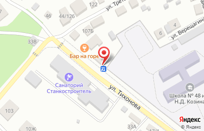 Магазин-бар Гараж в Центральном районе на карте