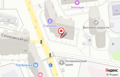 Продовольственный магазин в Москве на карте