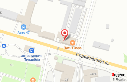 Пикалёвское Грузовое Автотранспортное Предприятие на карте