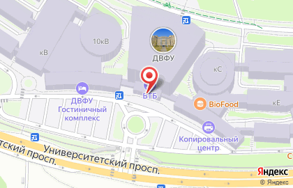 Магазин канцелярских товаров и сувениров во Владивостоке на карте