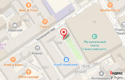 Проектировочная компания Финпроект на Тверской улице на карте