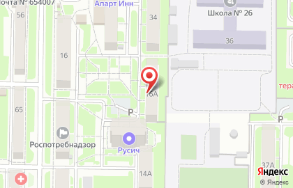 Гостиница Элис в Центральном районе на карте