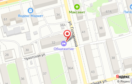 Нижегородский институт развития образования на Чукотской улице на карте
