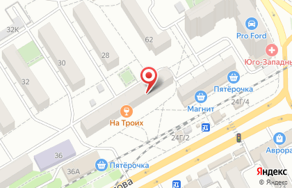 Агентство недвижимости Протон на улице Ворошилова на карте