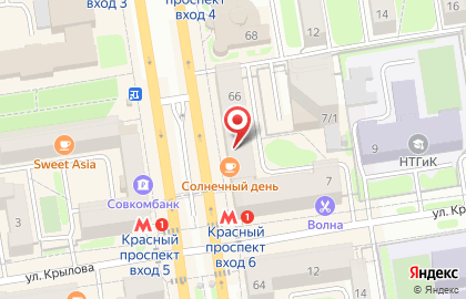 Райффайзенбанк в Новосибирске на карте