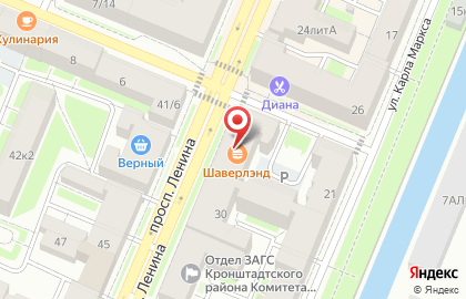 Контакт на улице Ленина на карте