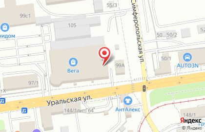 Туристическое агентство TUI на Уральской улице на карте