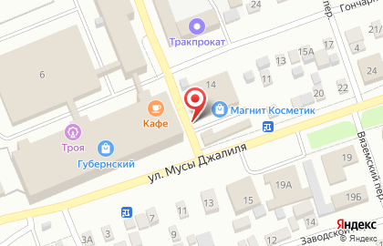 Фирменный отдел по продаже колбасных изделий Колхоз им. Ленина на улице Мусы Джалиля на карте