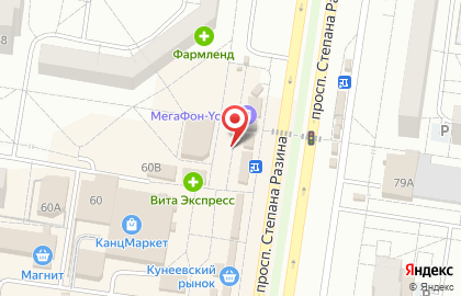 Киоск по продаже орехов и сухофруктов в Автозаводском районе на карте