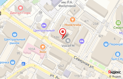 Ателье Татьяна в Центральном районе на карте