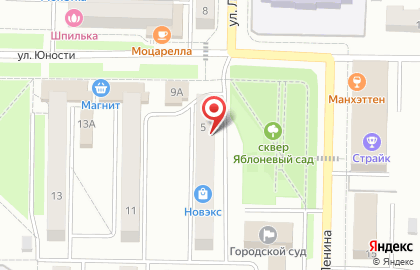 Водомат Аква кристалл на улице Юности на карте