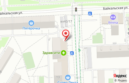 Магазин продовольственных товаров на Чусовской улице на карте