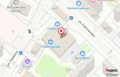 Гипермаркет Эльдорадо на улице Раменки на карте