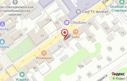 Военная комендатура Сызранского гарнизона на карте