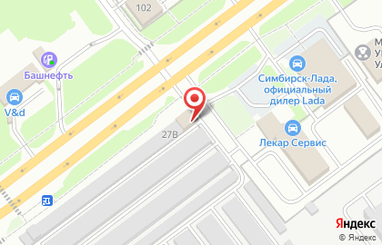 Магазин автозапчастей в Ульяновске на карте