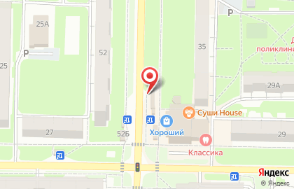 Продуктовый магазин в Железнодорожном районе на карте
