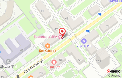 Салон красоты Тропикана на Советской улице на карте
