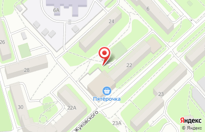 Городская касса на улице Жуковского на карте