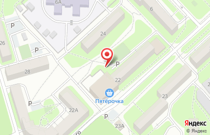 Пятерочка на улице Жуковского на карте