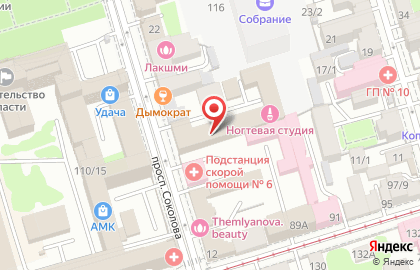 Многофункциональный правовой центр на проспекте Соколова на карте