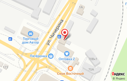 Магазин автозапчастей Круиз на улице Чичерина на карте