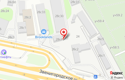 Компания Hamcore на Звенигородском шоссе на карте