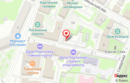 ООО Сириус в Музейном переулке на карте