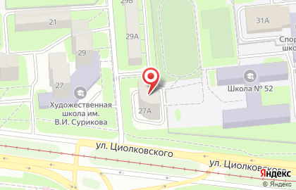 Страж на улице Циолковского на карте