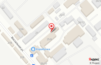Магазин овощей и фруктов на Привокзальной улице на карте