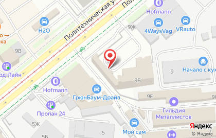 Официальный представитель СБИС Тензор на Политехнической улице на карте