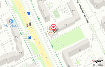 Супермаркет Россиянка в Ленинградском районе на карте