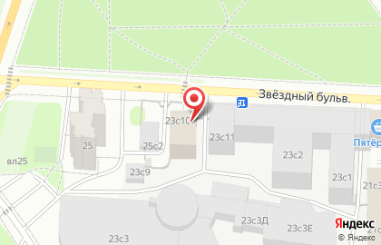 Банкомат Открытие на метро Алексеевская на карте