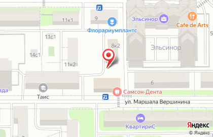 Математический центр на улице Маршала Вершинина на карте