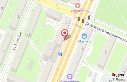 Магазин Красное & Белое в Брянске на карте
