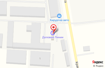 Транспортно-экспедиторская компания Деловые Линии на Красноборской улице на карте