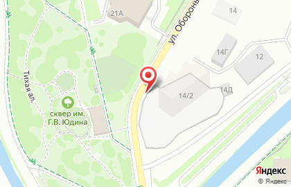 Рекламные щиты (6*3), Центральный район, Ориентир-М на улице Обороны на карте