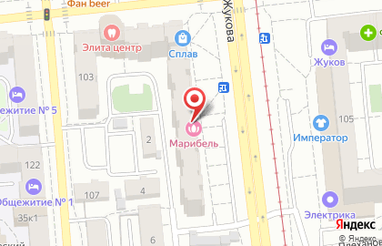 Косметологическая клиника Марибель на улице Маяковского на карте