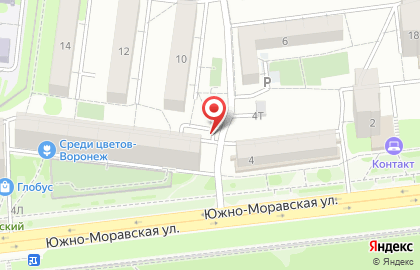 Автомат по продаже питьевой воды Артезианский источник-Воронеж на Южно-Моравской улице на карте