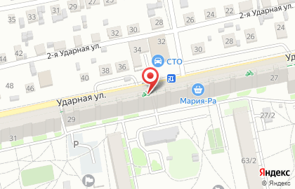 Аптека Доктор+ на Ударной улице на карте