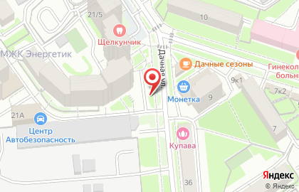 Киоск по продаже молочной продукции в Заельцовском районе на карте