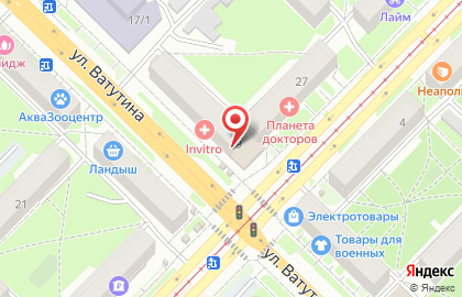 Пекарня Хлебница на площади Карла Маркса на карте
