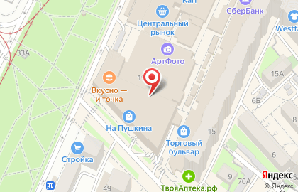 Магазин оптических приборов Четыре глаза на улице Льва Толстого на карте