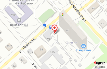 Парикмахерская Виктория на улице Левитана на карте
