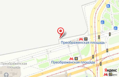 Киоск фастфудной продукции Донер & Гриль на Преображенской площади на карте